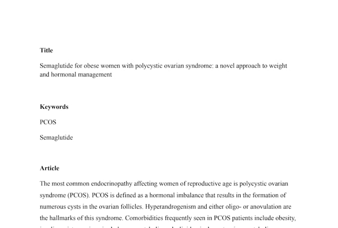 write proffesional medical and health articles